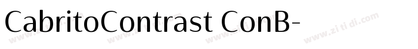 CabritoContrast ConB字体转换